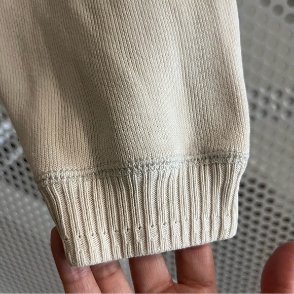 Tommy Bahama 1/4 Zip Sweater Pullover Style Size Small in Vanilla Cream - Picture 4 of 10